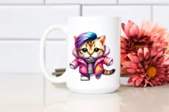 Revolted Cat Dancing in Winter PNG Product Image 2