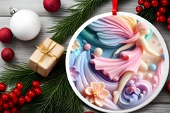 Pastel Christmas Fairy Sublimation PNG Product Image 2
