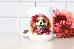 Vibrant Puppy Portrait Vintage Diva Look Product Image 2