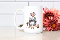 Character Tea Cup Hair Curlers Watercolor Product Image 2