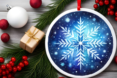 Round Christmass Ornament PNG Product Image 2