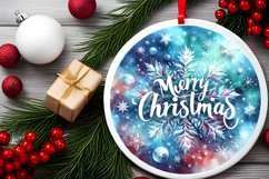 Round Christmass Ornament PNG Product Image 2