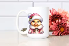 Cute Baby Duck with Christmas Outfit, Transparent PNG Product Image 2