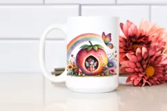 Fruit Rainbow Fairy House Illustration Product Image 2