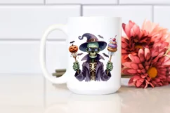 Funny Undead Halloween Clipart PNG Product Image 2