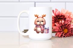 Expressive Baby Walrus with Cool Haircut, PNG Product Image 2