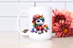Baby Unicorn in Jive Dancer&#039;s Outfit PNG Product Image 2