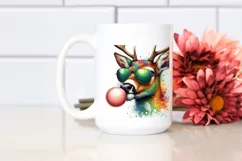 Colorful Deer Wearing Sunglasses | Clipart Product Image 2