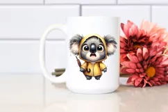 Summer Koala Raincoat Funny Caricature | Sublimation | Product Image 2