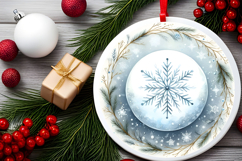 Round Christmass Ornament PNG Product Image 2