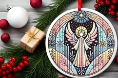 Round Christmas Ornament Sublimation|Clipart Product Image 1