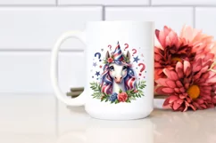 Confused Unicorn in Party Hat | Sublimation | Clipart Product Image 2