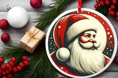 Round Christmass Ornament PNG Product Image 2