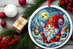Round Christmas Ornament Sublimation|Clipart Product Image 1