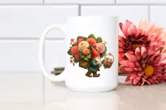 Detailed Gnome Flower Bouquet | Clipart Product Image 2