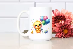 Colorful Baby Duckling with Party Balloons Product Image 2