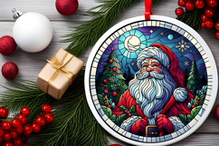 Round Christmass Ornament PNG Product Image 2