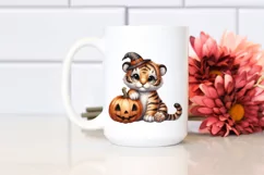 Cute Baby Tiger Sitting PNG Product Image 2