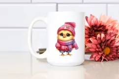 Cute Baby Chicken with Big Eyes PNG Product Image 2