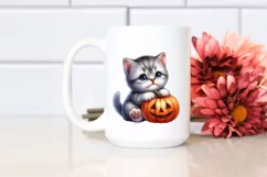 Cute Baby Kitten Sitting PNG Product Image 2