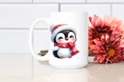 Cute Winter Baby Penguin PNG Product Image 2