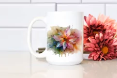 Vibrant Daffodil -like Watercolor PNG Product Image 2