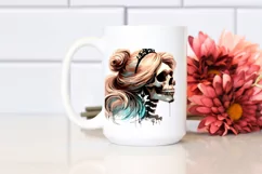 Cinderella-Like Skull, Retro PNG Product Image 2