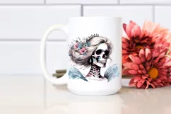 Cinderella-Like Skull, Retro PNG Product Image 2