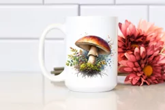 Mushroom Watercolor Splash PNG Product Image 2