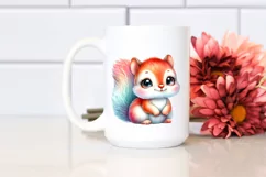 Big-Eyed Baby Squirrel Clipart Product Image 2