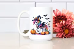 Vibrant Unicorn Halloween | Sublimation, Clipart Product Image 2