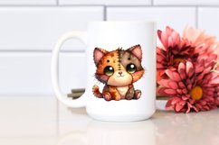 Colorful Plush Cat Watercolor | Sublimation | Clipart Product Image 2