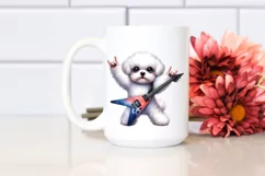 Funny Haircut Bichon Frise | Clipart Product Image 2