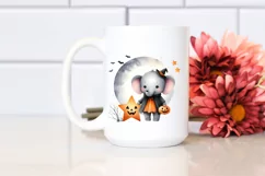 Cute Baby Elephant Halloween PNG Product Image 2