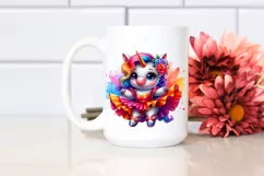 Colorful Mambo Unicorn PNG Product Image 2