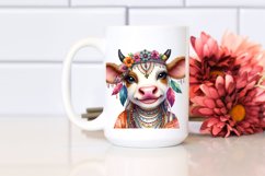 Funny Cow Smiling Diva Look Clipart Product Image 2