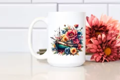 Vibrant Fishing Boat PNG Product Image 2