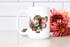 Baby Butterfly Heather Sublimation Clipart Product Image 2