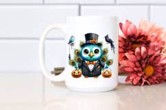 Whimsical Peacock in Halloween Suit | Clipart Product Image 2