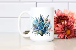 Detailed Stained Delphinium | Clipart Product Image 2