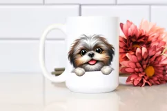 Funny Shih Tzu Watercolor | Sublimation | Clipart Product Image 2