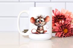 Funny Mouse Sitting | Sublimation | Clipart Product Image 2
