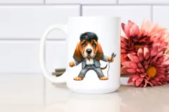 Funny Haircut Bloodhound | Clipart Product Image 2