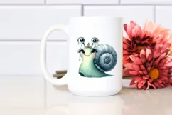 Washed Snail Watercolor Portrait Product Image 2