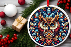 Round Christmass Ornament PNG Product Image 2