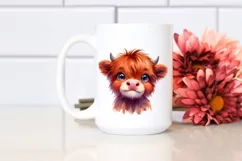 Expressive Funny Highland Cow PNG Product Image 2