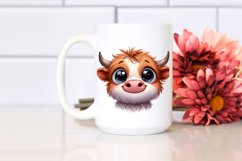 Expressive Highland Cow PNG Product Image 2