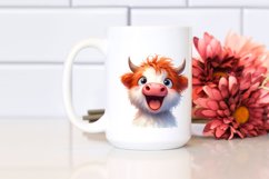 Expressive Highland Cow PNG Product Image 2