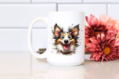 Enthusiastic Crazy Looking Collie | Clipart Product Image 2