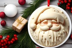 Winter Santa Round Sublimation PNG Product Image 2